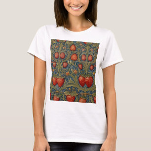 T-shirt William Morris Strawberry Thief Motif floral