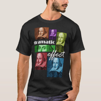 T-shirt William Shakespeare Effet dramatique