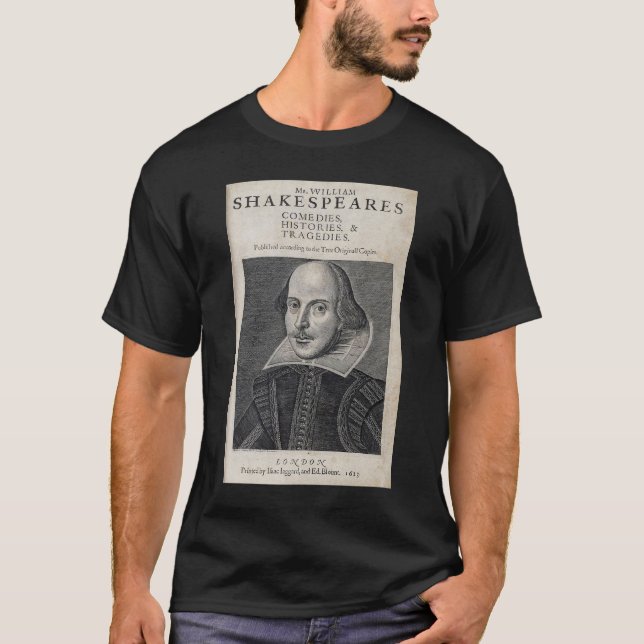 T-shirt William Shakespeare Portrait (Devant)