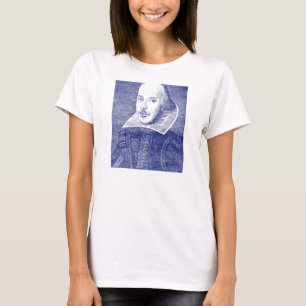 T-shirt William Shakespeare Portrait de First Folio