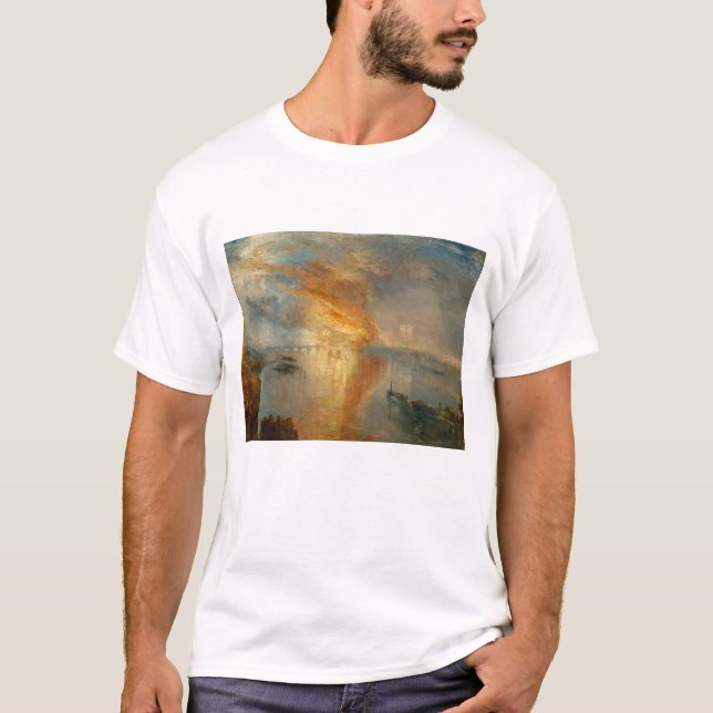 T-shirt William Turner - L'incendie du Parlement (Devant)