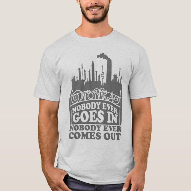 T-shirt Willy Wonka Factory - Personne N'Entre Jamais (Devant)