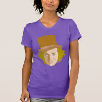Willy Wonka Stenciled Face Graphic