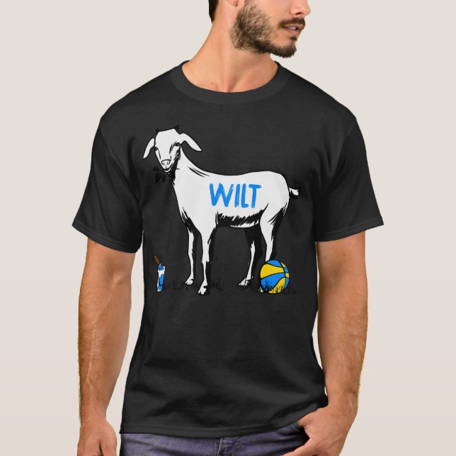T-shirt Wilt Chamberlain Chèvre Basketball (Devant)
