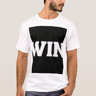T-Shirt WIN Typographie Gras Motivation Fitness