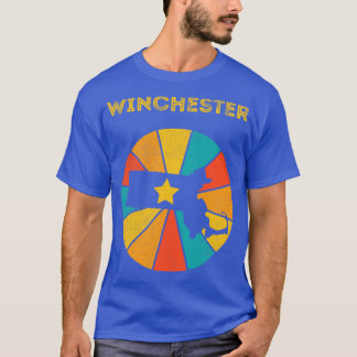 T-shirt Winchester Massachusetts Vintage Souven en détress