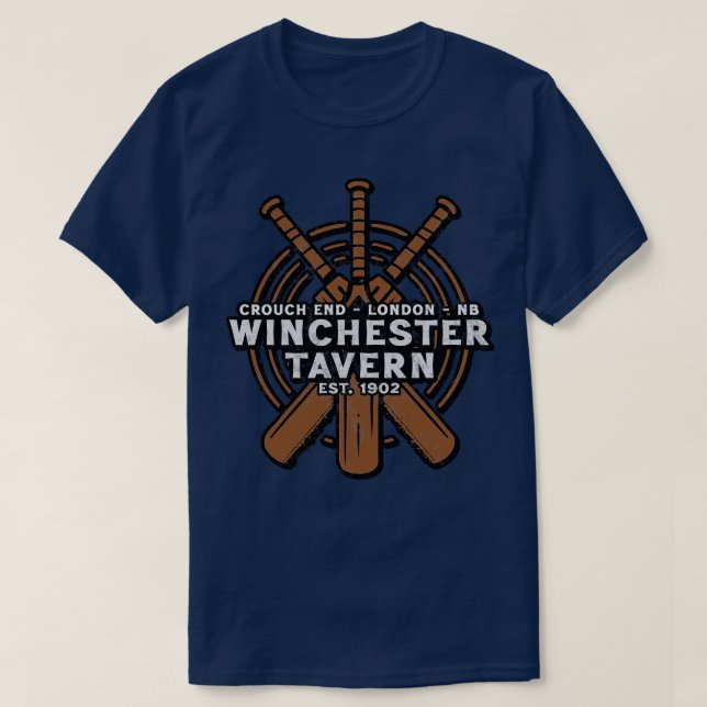 T-shirt Winchester Tavern Vintage Apocalypse (Design devant)