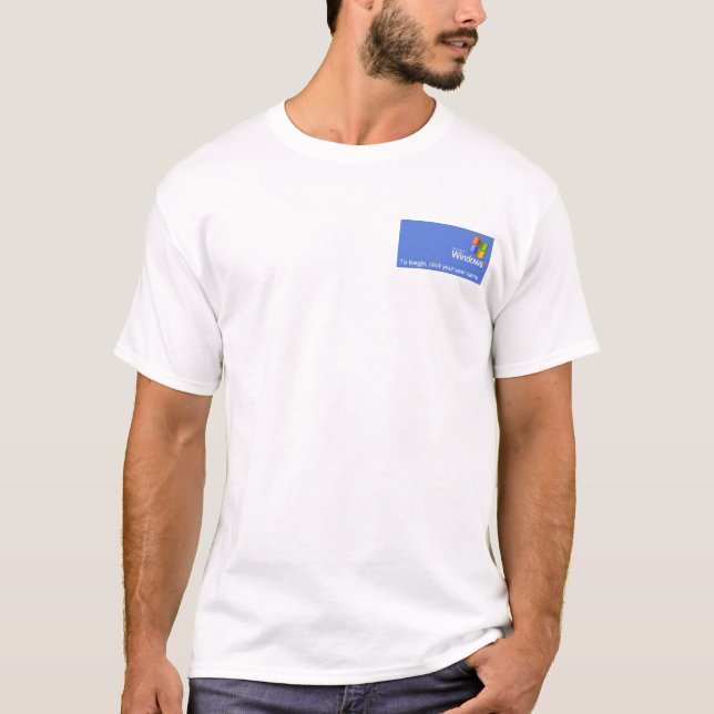 T-shirt Windows XP signent dedans (Devant)