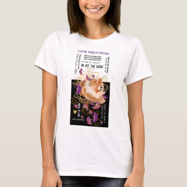 T-shirt WINDSONG CHOW BEACH RULES Chemises blanches (Devant)