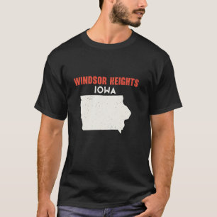 T-shirt Windsor Heights Iowa USA State America Travel Iowa