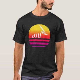 T-shirt Windsurfer Evolution Vintage Retro Colourful Surfe
