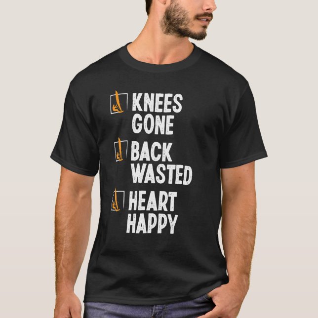 T-shirt Windsurfing Knee Injury Back Surgery Funny Windsur (Devant)