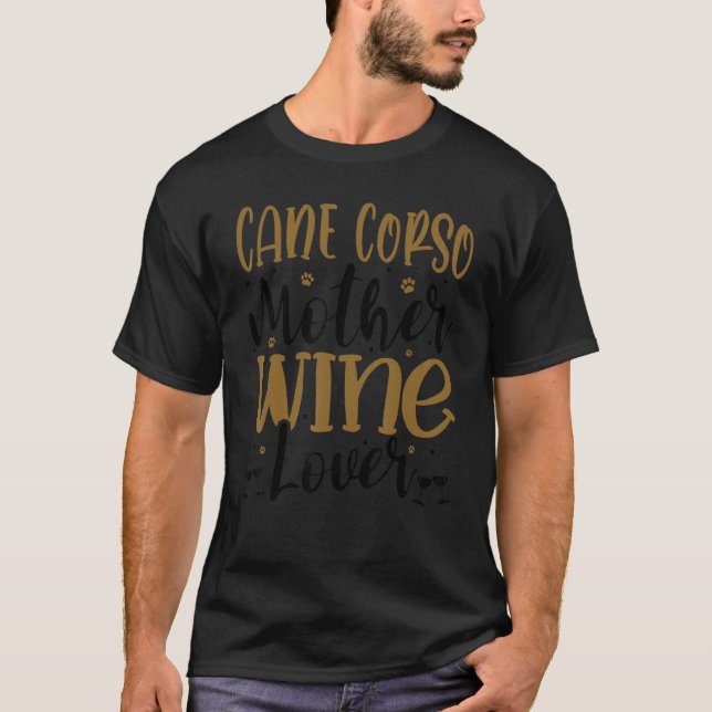 T-shirt Wine  Cane Corso Mother 1 (Devant)