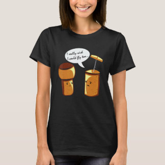 T-shirt Wine Cork Alcoholic Liquor Vine Fermented Grapes B
