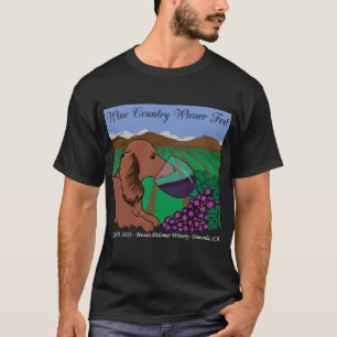 T-shirt Wine Country 2023 Wiener Fest en noir