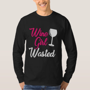 T-shirt Wine Girl Washol Alcohol Lover Boisson Party Wino