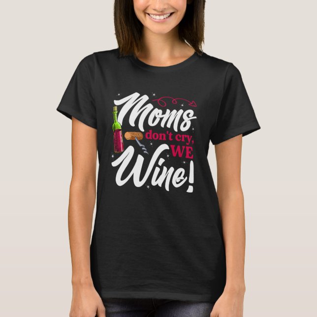 T-shirt Wine Loving Mothers Day For Mom Drinking (Devant)