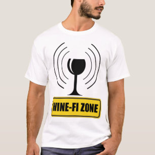 T-shirt Wine Zone Wine Glass Funny Wine Waves