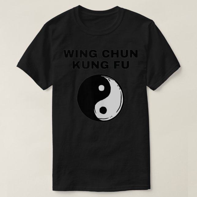 T-shirt Wing Chung Kung Fu Yin Yang Conception pour Wing C (Design devant)