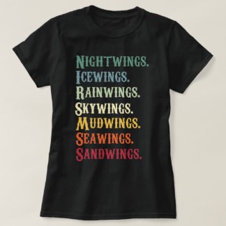 T-shirt Wings of Fire Characters Dragons Lover Bookish