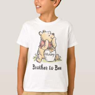T-shirt Winnie le Baby shower Pooh   Frère à Bee