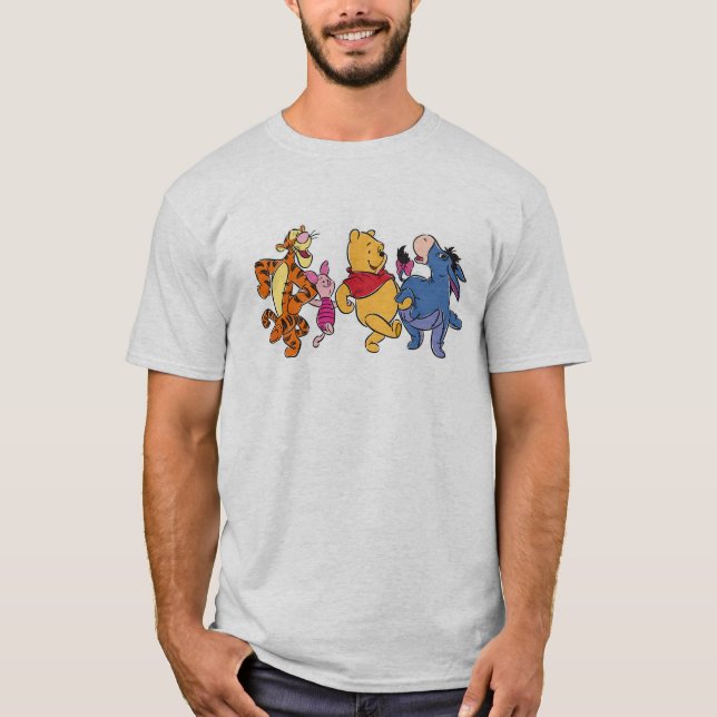 T-shirt Winnie l'équipage de l'ourson (Devant)