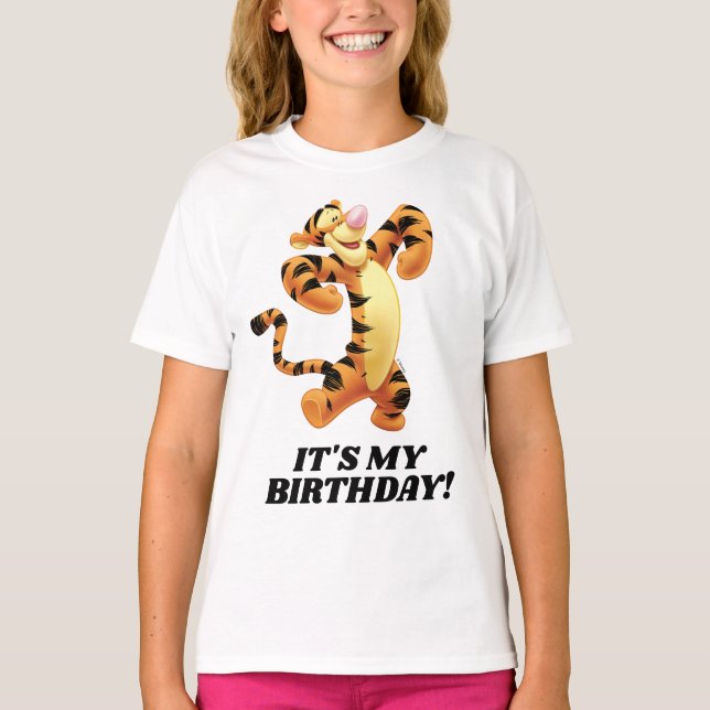 T-shirt Winnie l'Ooh - Tigger | C'est mon anniversaire  (Devant)