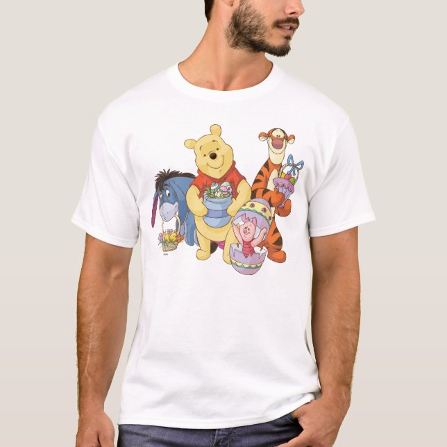 T-shirt Winnie l'ourson et les amis| Pâques graphiques (Devant)