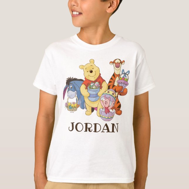 T-shirt Winnie l'ourson et les amis| Pâques graphiques (Devant)