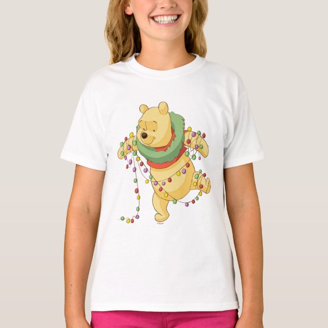 T-shirt Winnie l'Ourson| Mauvais feux de Noël (Devant)