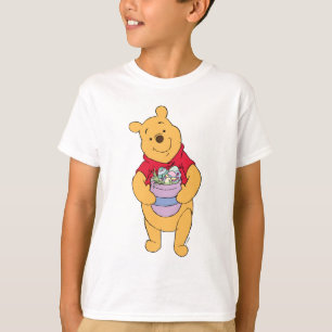 T-shirt Winnie l'Ourson  Pot de miel plein d'oeufs de Pâqu