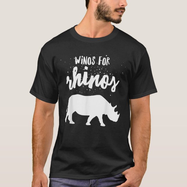 T-shirt Winos Pour Chemise Rhinos Chemise Rhinoceros Chemi (Devant)