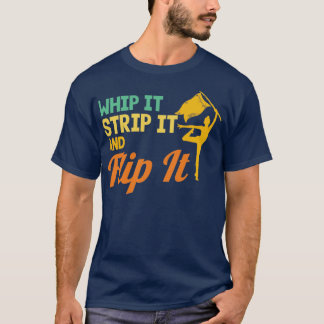 T-shirt Winter Color Guard Retro Wire It Strip It And Flip