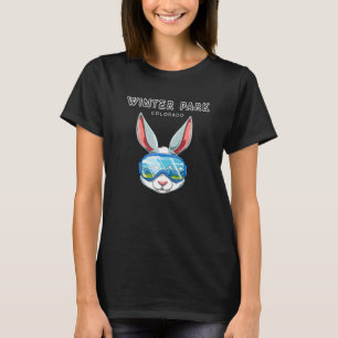 T-shirt Winter Park Colorado Usa Ski Et Snowboard Rabbit