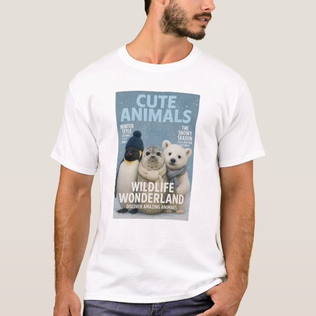 T-shirt Winter Wonderland Animals Tee (Devant)