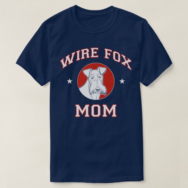 T-shirt Wire Fo Terrier Mom Premium  (Design devant)