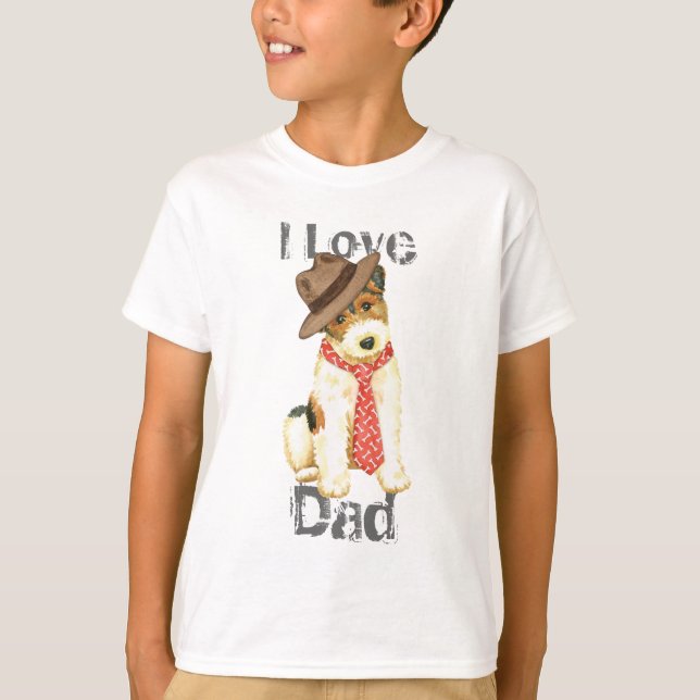 T-shirt Wire Fox Terrier Papa (Devant)