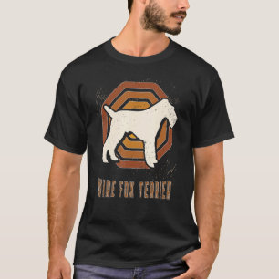 T-shirt Wire Fox Terrier Vintage Retro Classic Chien Love