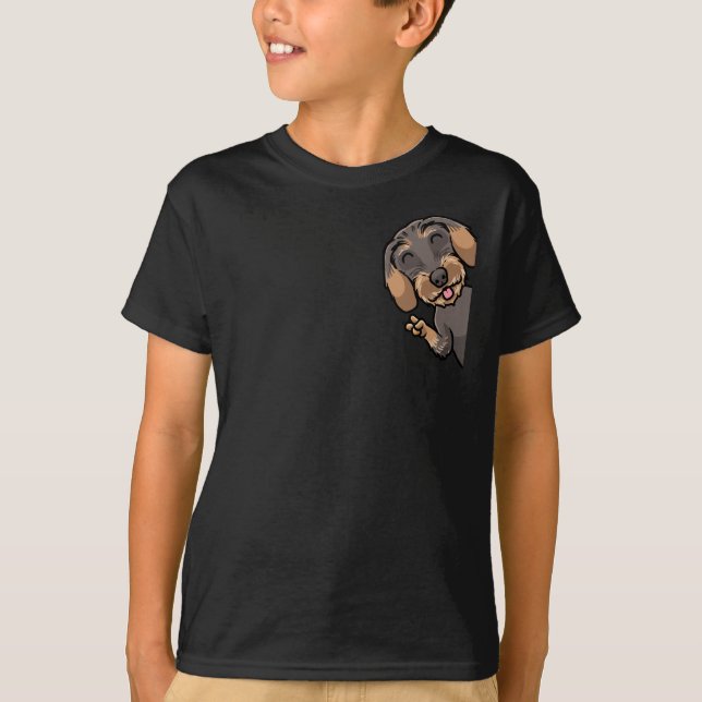 T-shirt Wire-Haired Dachshund Dog (Devant)