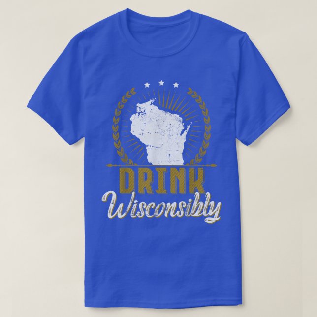 T-shirt Wisconsin Boire Alcoholic Wisconsinites Bière Lo (Design devant)