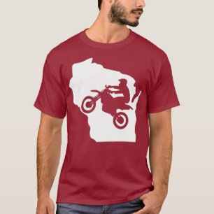 T-shirt Wisconsin Dirt Biking s Motocross Ts MotoX