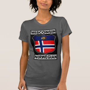 T-shirt Wisconsin Norwegian American