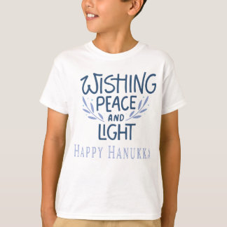 T-shirt Wishing peace and light Happy Hanukkah