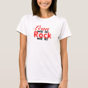 T-shirt Wit maigre il, wt de roche il