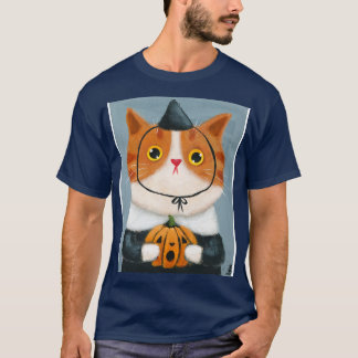 T-shirt Witch Kitty et Citrouille