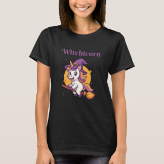 T-shirt Witchicorn Drôle Mignon Épouvantable Halloween