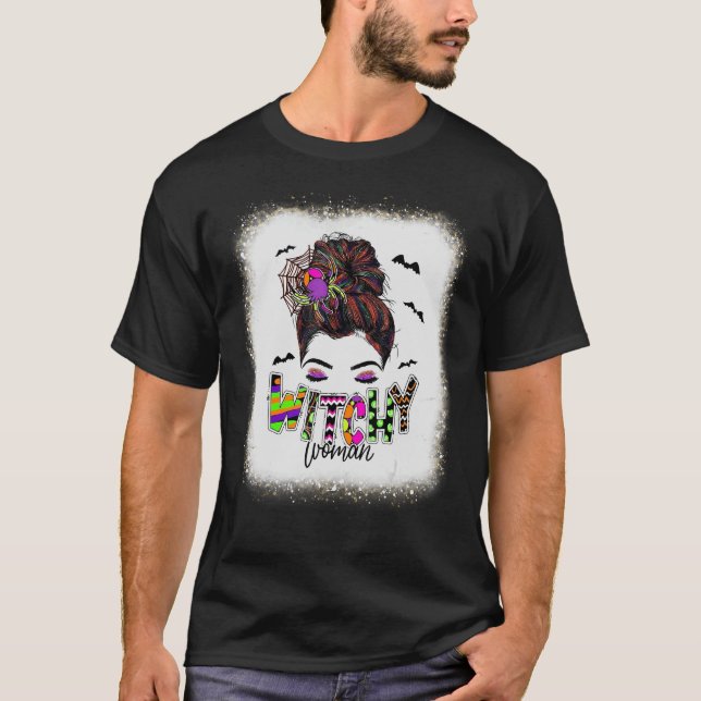 T-shirt Witchoman Boy Girl Party Horreur d'horreur Leopard (Devant)