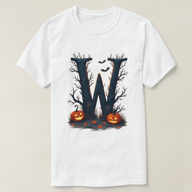 T-shirt Witch's Sunset or Letter with W (Design devant)