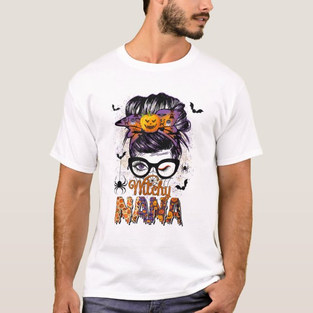 T-shirt Witchy Nana Messy Bun (Devant)