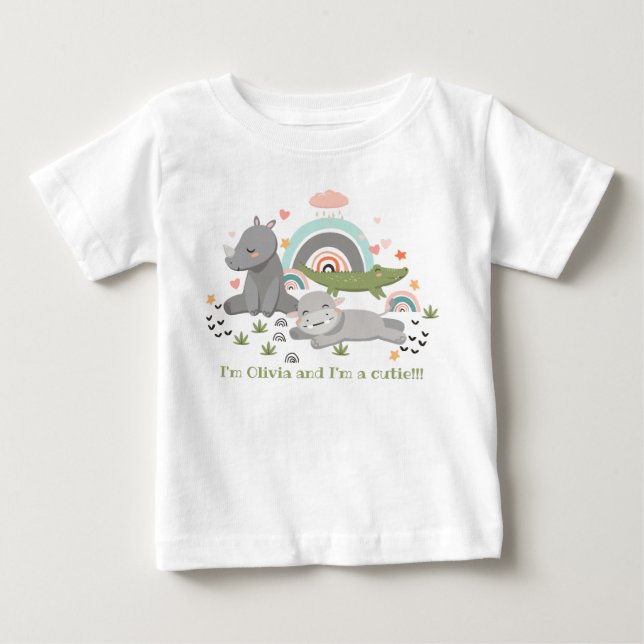 T-shirt with a cute illustration  (Front)